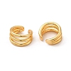 Rack Plating Brass Cuff Earrings EJEW-P221-12G-2