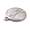 Non-Tarnish 304 Stainless Steel Pendants STAS-B024-20P-3