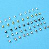 1000Pcs 5 Color Brass Crimp Beads KK-YW0002-19-3