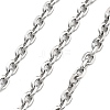 Tarnish Resistant Ion Plating(IP) 304 Stainless Steel Cable Chains CHS-H026-15P-1