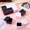 12Pcs 2 Colors Square Cardboard Paper Ring Gift Storage Boxes CON-TA0001-23-5