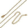 2.2MM 304 Stainless Steel Cable Chain Necklaces for Women SA-CBACA62-07G-4