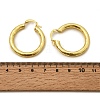 Brass Hoop Earring EJEW-P265-01G-3