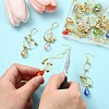 20Pcs 10 Colors Copper Wire Pendants PALLOY-CJ00142-5
