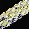 Transparency Electroplate Glass Beads Strands GLAA-T023-40A-01-1