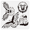 PET Hollow Out Drawing Painting Stencils DIY-WH0391-0937-1