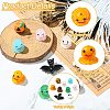 9Pcs 9 Styles Halloween Themed Handmade Lampwork Beads LAMP-CJ0002-62-3