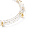 UV Plating Acrylic Bracelets for Women BJEW-JB12949-4