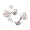 Natural Pearl Ear Studs EJEW-P286-16P-2