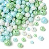 250G UV Plating Rainbow Iridescent Opaque Acrylic Beads PACR-CJ0001-38D-1