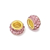 Alloy Rhinestone Clay Pave Beads ALRI-D300-04G-03-2