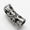 304 Stainless Steel Hollow Tube Beads STAS-E133-111AS-1