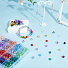 600Pcs 24 Colors Spray Painted Crackle Glass Beads CCG-PA0001-04-4