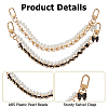 2Pcs ABS Plastic Imitation Pearl Bag Handles HJEW-HS00093-4