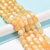 Natural Topaz Jade Beads Strands G-C038-02P-2