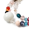 Mixed Electroplate Glass Beads Strands EGLA-A003-01-10