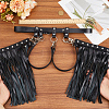 Imitation Leather Tassel Chain Belt AJEW-WH20006-20-3