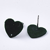 Flocky Iron Stud Earring Findings IFIN-S704-39B-2