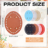 9Pcs 9 Colors Imitation Leather Bag Bottoms DIY-ME0002-90-2