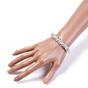 Faceted Glass Stretch Bracelets BJEW-JB04509-5