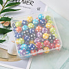 80Pcs 8 Colors Opaque Resin Beads RESI-CW0001-06B-3