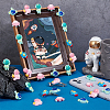 50Pcs 5 Styles Space Theme Opaque Resin Decoden Cabochons RESI-PH0002-20-5