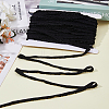 SUPERFINDINGS 30 Yards Polyester Pleated Elastic Lace Trim OCOR-FH0001-32B-4