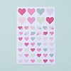 Heart Pattern Decorative Labels Stickers DIY-L030-08F-2