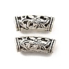 Hollow Tibetan Style Alloy European Beads TIBE-L008-33AS-1