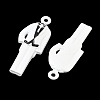 Spray Paint Alloy Pendants ENAM-K076-37B-2