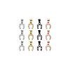 DICOSMETIC 12Pcs 4 Colors Brass Micro Pave Clear Cubic Zirconia Charms KK-DC0003-84-6