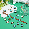 32Pcs 2 Colors Alloy & Synthetic Turquoise Buckles HJEW-PH02463-4