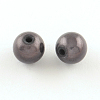 Spray Painted Acrylic Beads MACR-Q154-10mm-N05-2