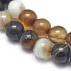 Natural Striped Agate/Banded Agate Beads Strands G-I254-03A-4