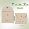 10Pcs Velvet Pouches with Snap Button ABAG-SP0001-42F-2