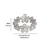 Brass Micro Pave Cubic Zirconia Finger Rings WGDB1F1-02-1