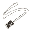 Non-Tarnish 304 Stainless Steel Tarot Pendant Necklaces NJEW-A026-01P-09-3