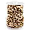 304 Stainless Steel Cuban Link Chain STAS-B019-02C-G-3