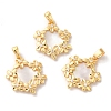 Brass Shell Pendants KK-M243-43G-3
