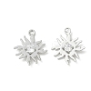 Brass Micro Pave Cubic Zirconia Pendants KK-Z136-43A-P-1