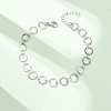 304 Stainless Steel Ring Link Chain Bracelets BJEW-P373-02B-P-2