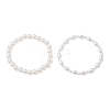 2Pcs ABS Plastic Imitation Pearl Beaded Stretch Bracelets BJEW-JB11909-2