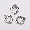 Heart Tibetan Style Alloy Charms LS-AC0324-1