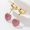 Cherry Brass Micro Pave Cubic Zirconia Hoop Earrings EJEW-M077-04G-02-4