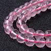 Natural Rose Quartz Bead Strands G-R173-10mm-04-3