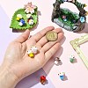 10Pcs 10 Colors Handmade Bumpy Lampwork Beads LAMP-CJ0002-16-4