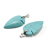 Synthetic Turquoise Pendants G-H359-04P-02-2