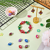 20Pcs UV Plating Opaque Acrylic Beads MACR-SC0002-73-4