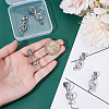 6Pcs Microphone Alloy Lapel Pins for Backpack Clothes JEWB-ME0001-15P-3