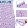 Polyester Mermaid Fish Scale Pattern Fabric DIY-WH0622-024C-4